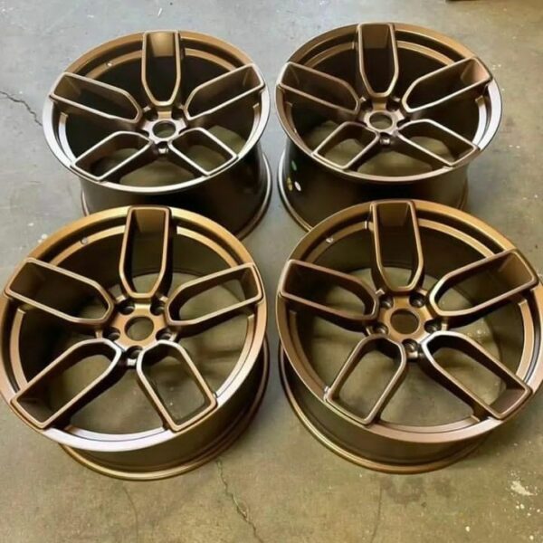 20-inch satin bronze wheels for Dodge Charger and Challenger Staggered set of Hellcat SRT 392 Widebody Style wheels