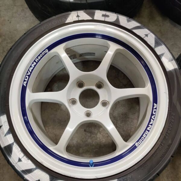 Advan RG GTR wheels mounted on a sports car