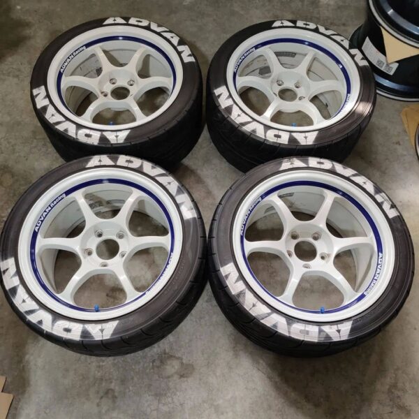 Side view of Advan RG GTR wheel highlighting lightweight construction