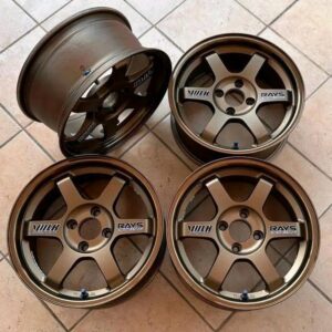 Volk Rays TE37 SL 15x8 +35 wheel in Blast Bronze finish.